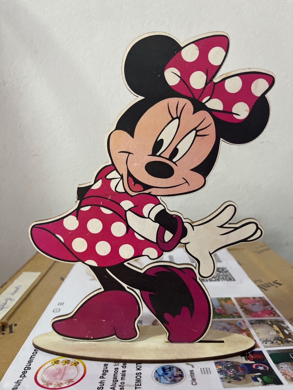 Display Minnie Rosa  - suh pegue monte 
