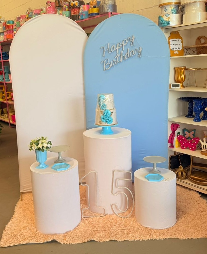 Romano Branco E Azul Bebe+ Led Happy + Idade Em Led - suh pegue monte 