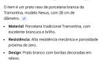 Prato Branco Raso ( Mesa Posta) - imagem 2