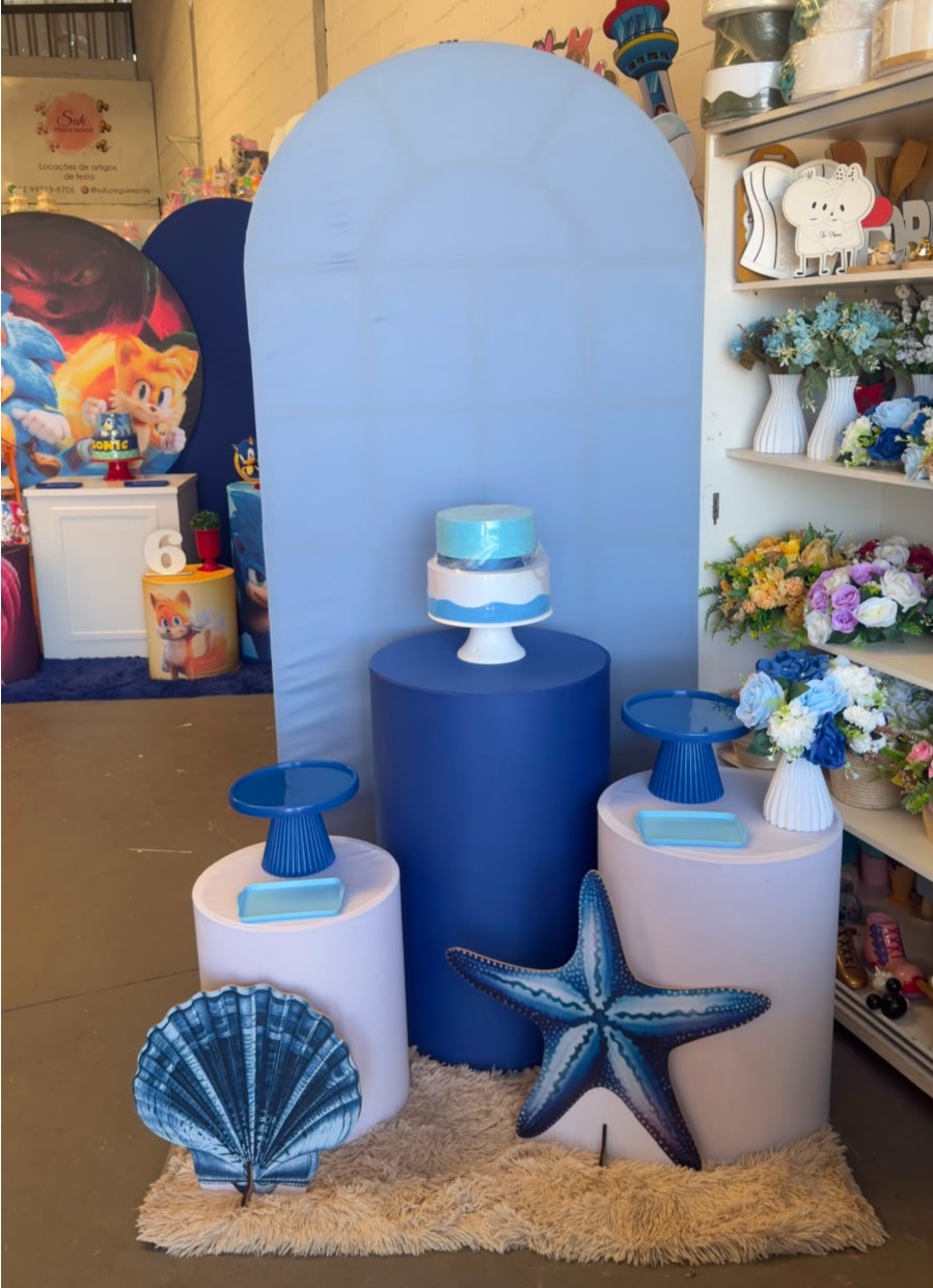 Romano Azul + Displays Fundo Do Mar - suh pegue monte 