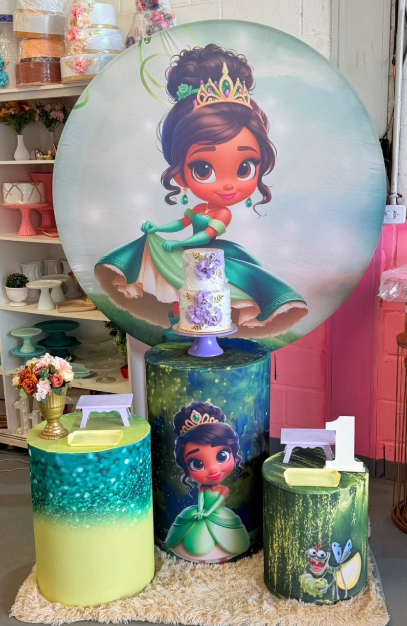 Princesa Tiana Baby + Display  - suh pegue monte 