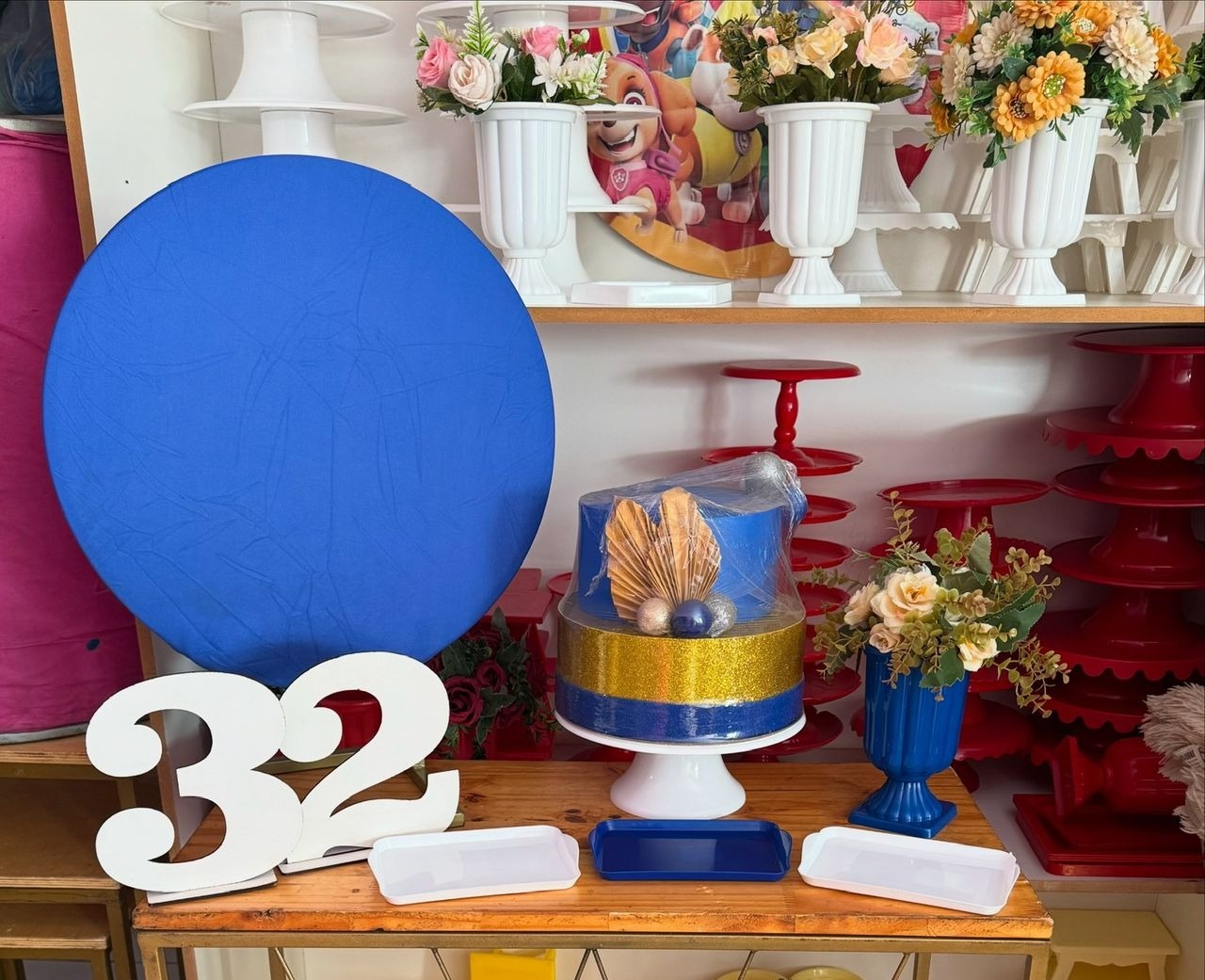 Festa Na Mesa Azul Feminino  ( Sem Mesa) - suh pegue monte 
