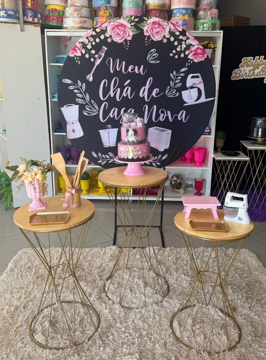 Meu Cha de Casa Nova - 1,30Cm + Mesa Redonda   - suh pegue monte 