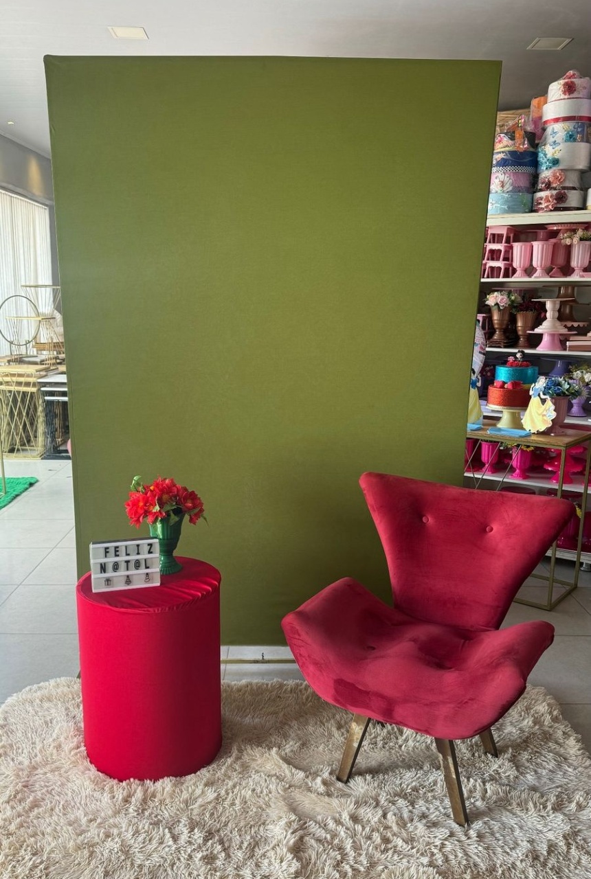 Retangular Verde Musgo + Poltrona  - suh pegue monte 