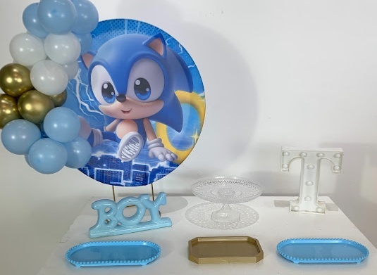 Festa Na Mesa Sonic - AMORETTO LOCAÇÕES
