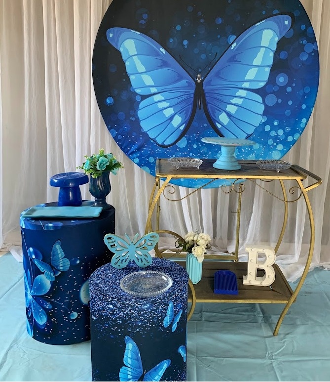Kit Borboleta Azul 3 - AMORETTO LOCAÇÕES