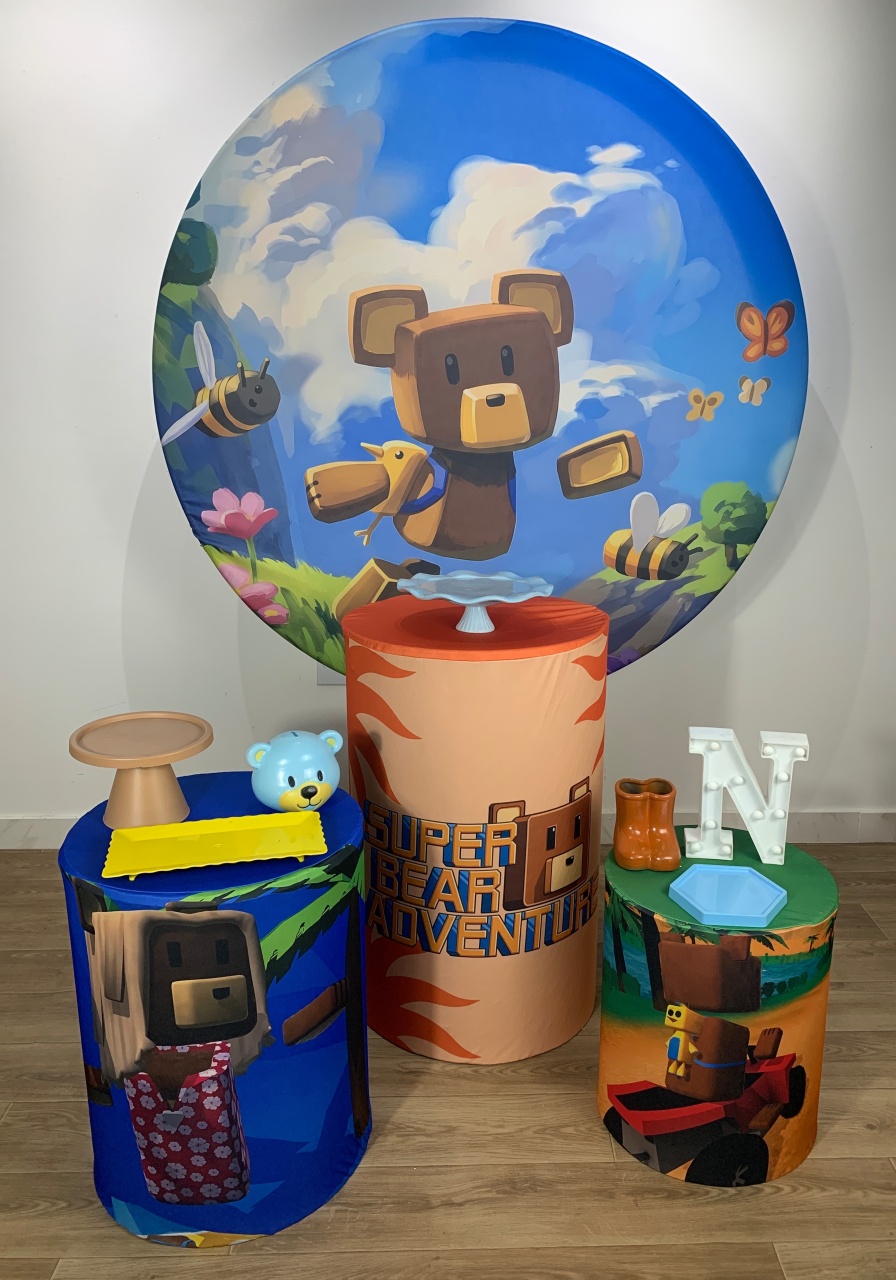 Kit Prata Super Bear Adventure - AMORETTO LOCAÇÕES