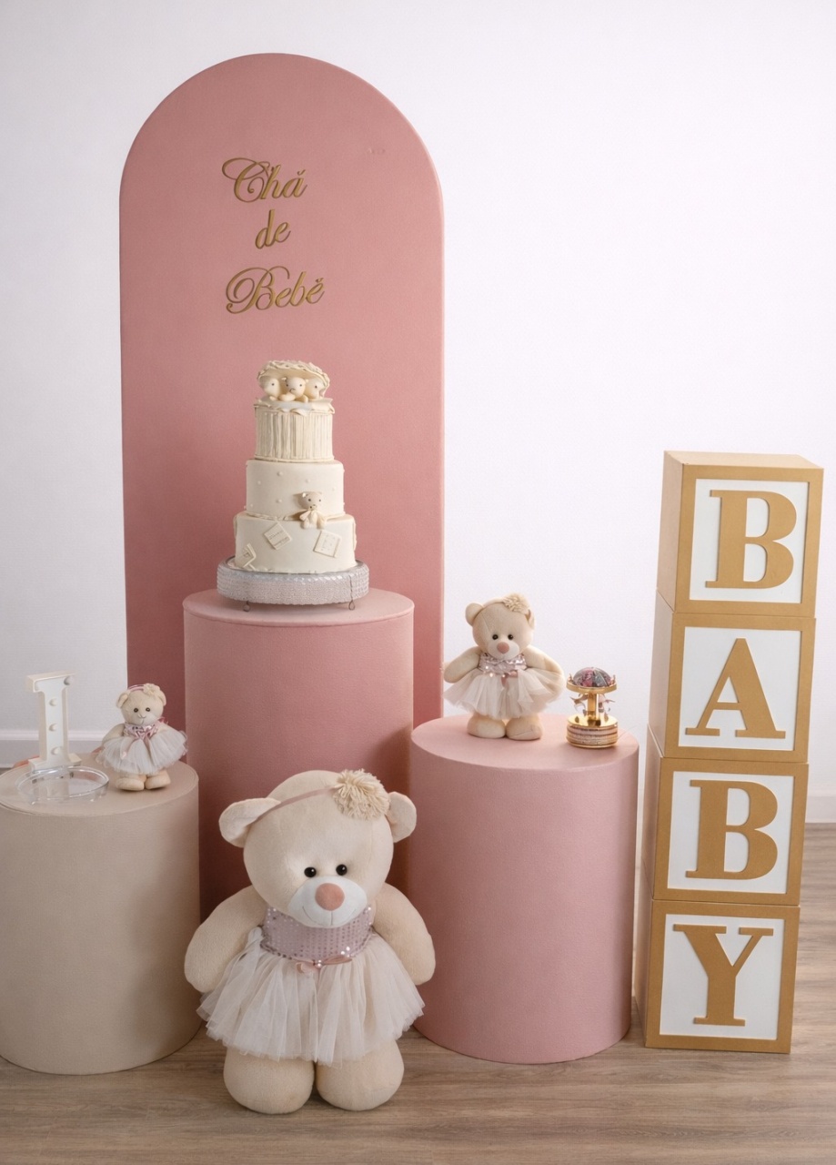 Chá de Bebê Menina 5 - AMORETTO LOCAÇÕES