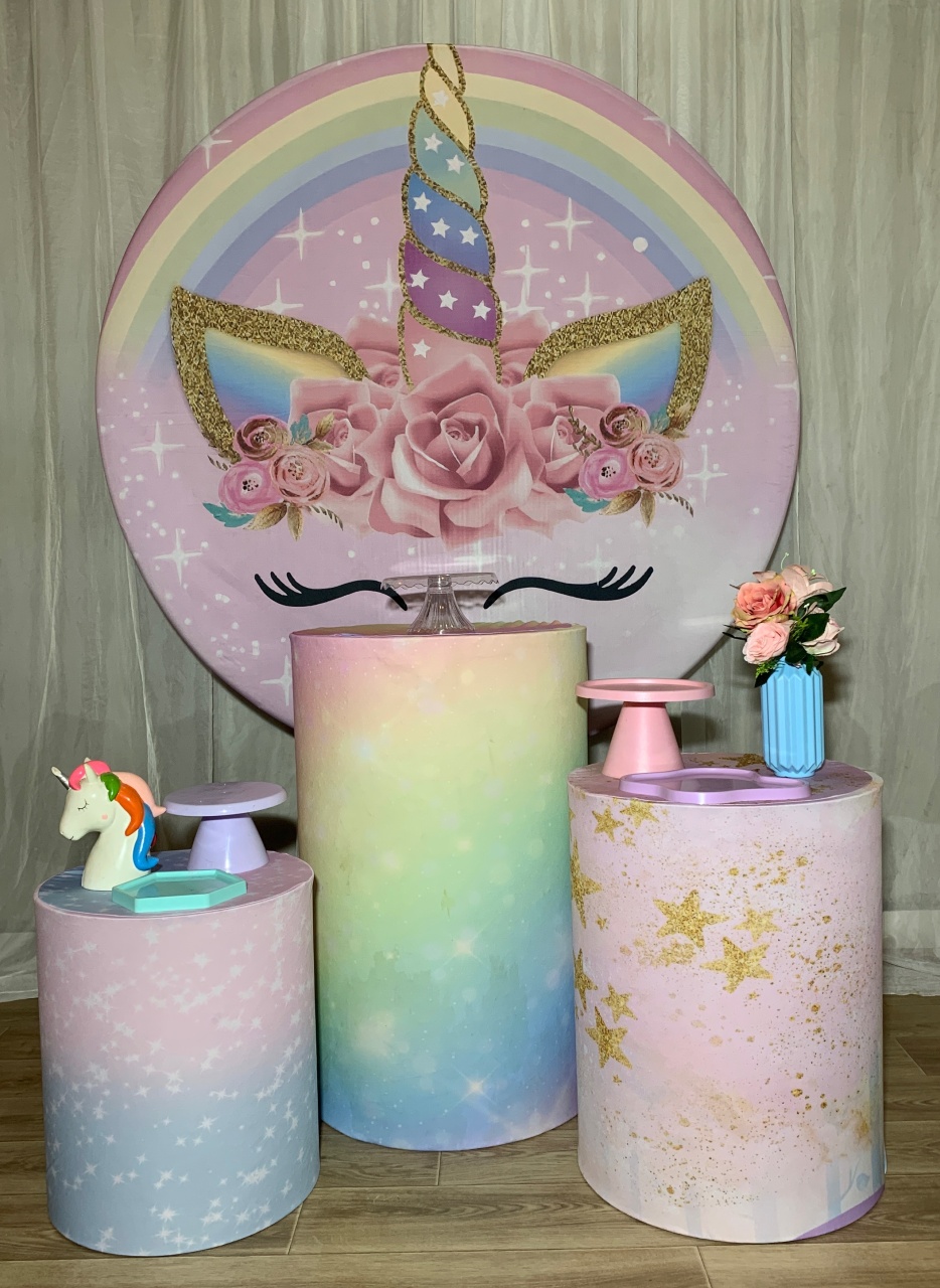Kit Prata Unicornio - AMORETTO LOCAÇÕES