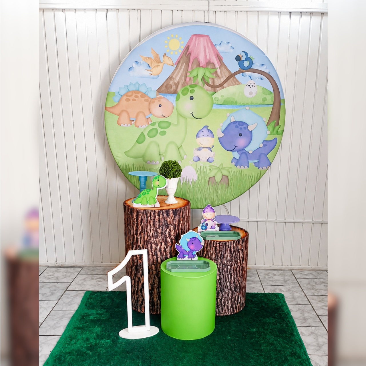 Kit Prata Dino Baby - Malufestafacil