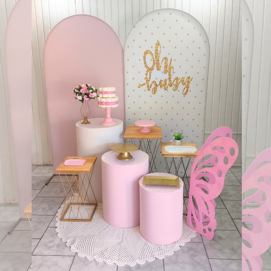 Kit Diamante Cha de Fraldas Menina - Malufestafacil