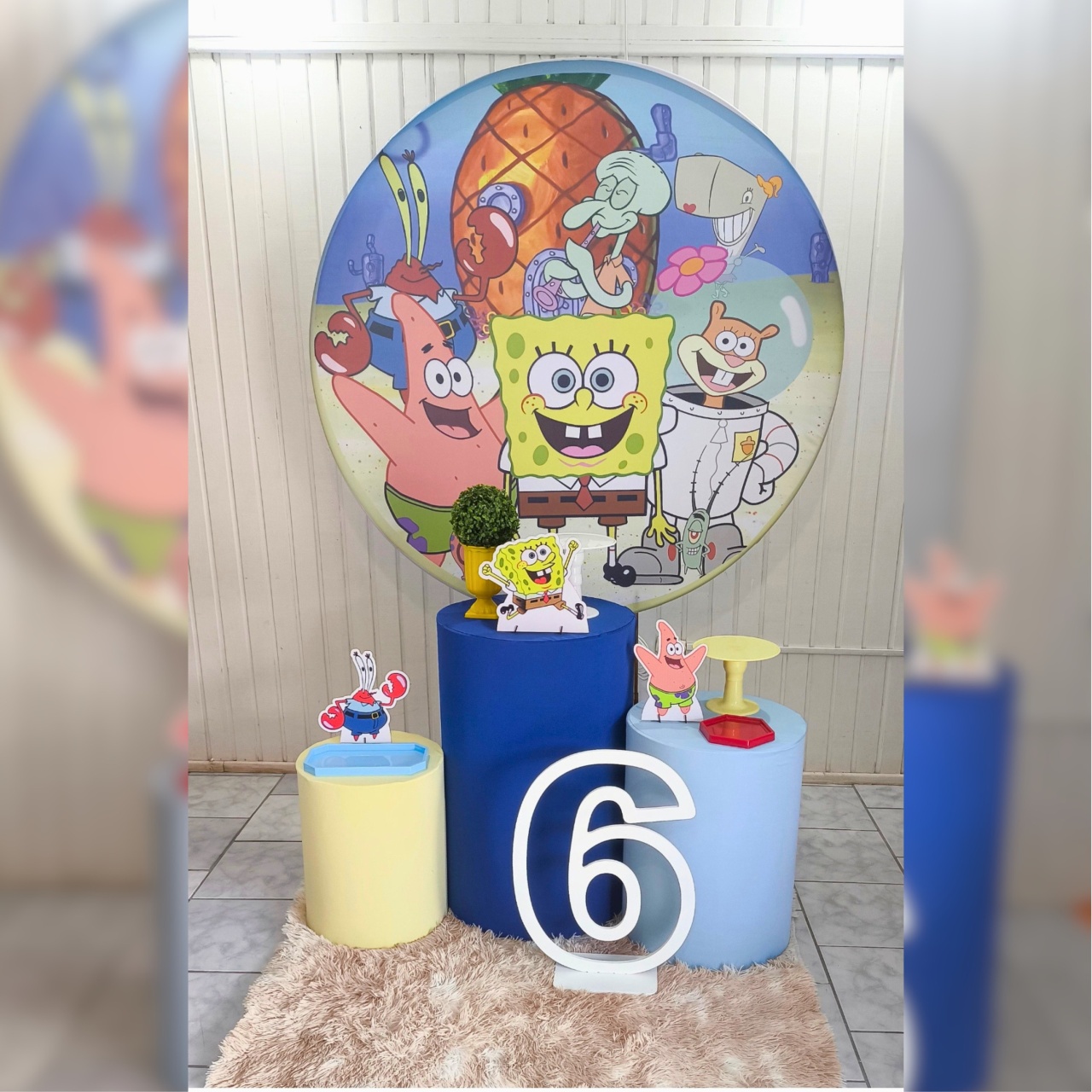 Kit Prata Bob Esponja  - Malufestafacil