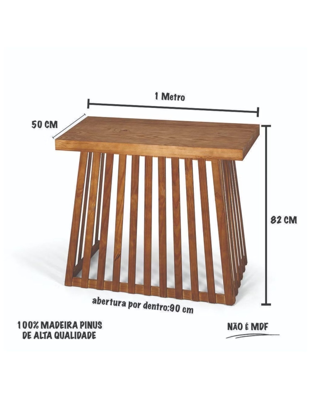 Mesa de Mdf Ripada  - Malufestafacil