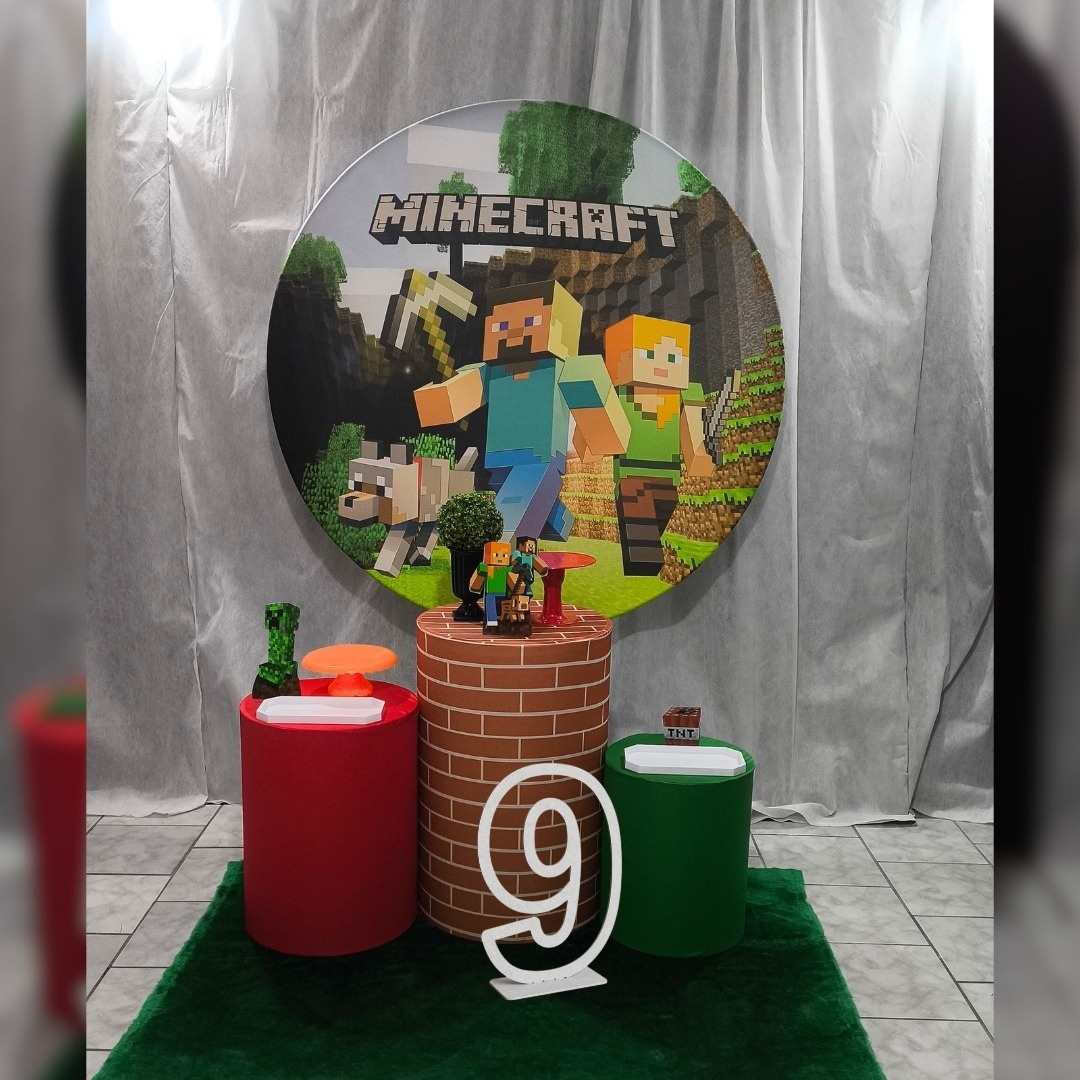 Kit Prata Minecraft  - Malufestafacil
