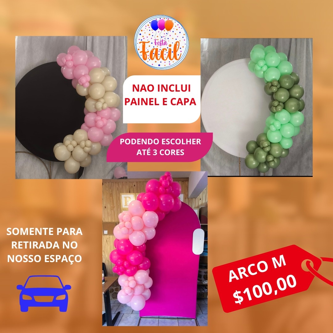 Arco de Balões Medio  - Malufestafacil