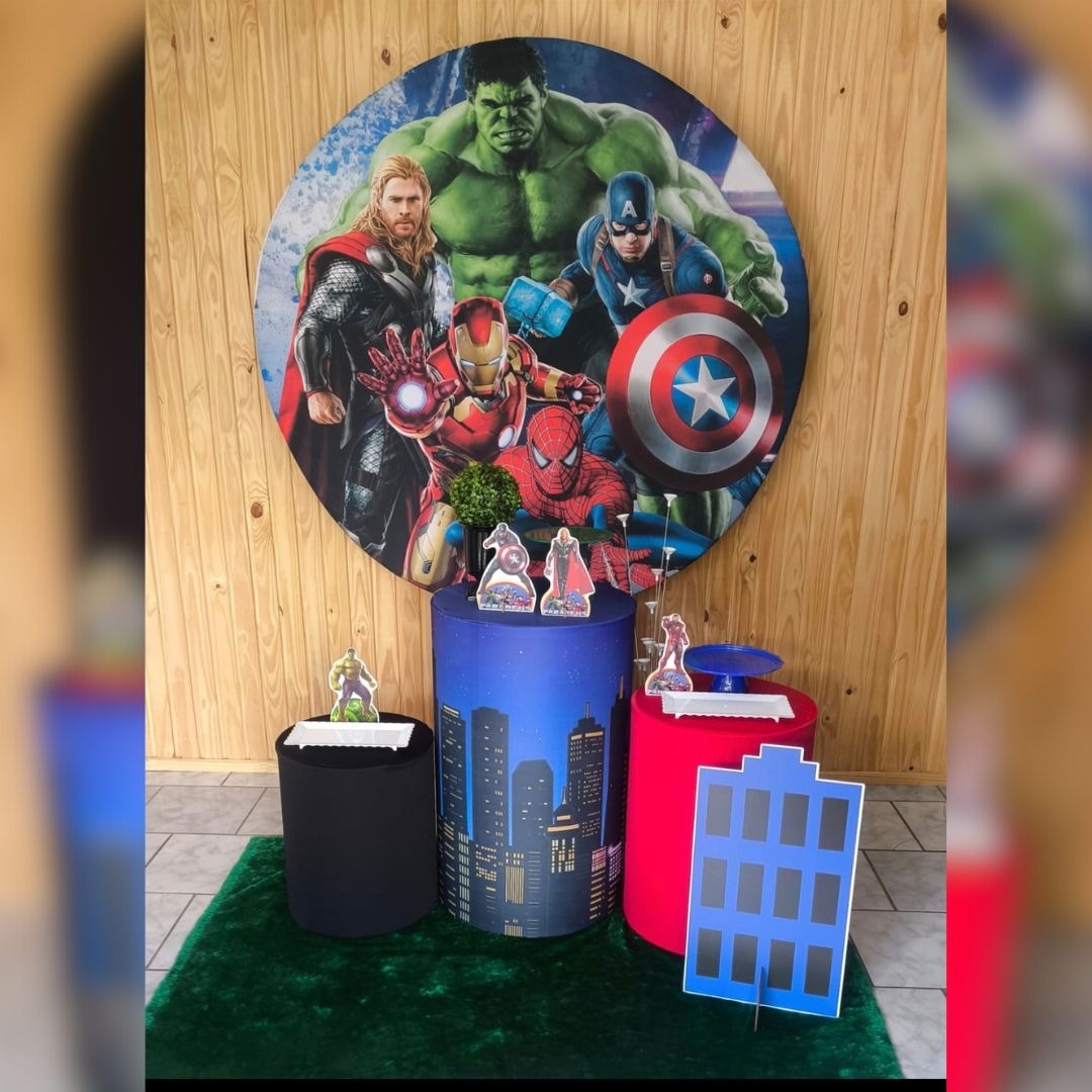 Kit Prata Vingadores  - Malufestafacil