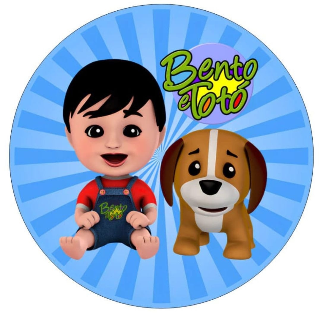 Capa de Painel Redondo Bento E Totó  - Malufestafacil