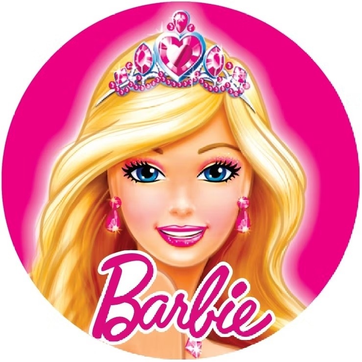 Capa de Painel Redondo Barbie  - Malufestafacil