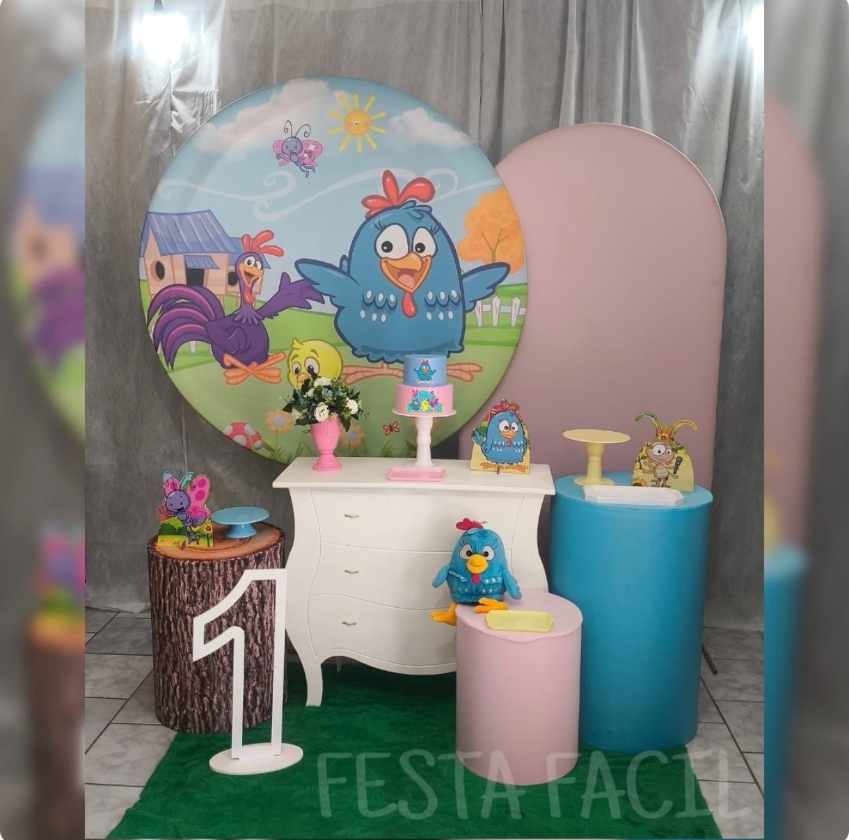 Kit Diamante Galinha Pintadinha  - Malufestafacil