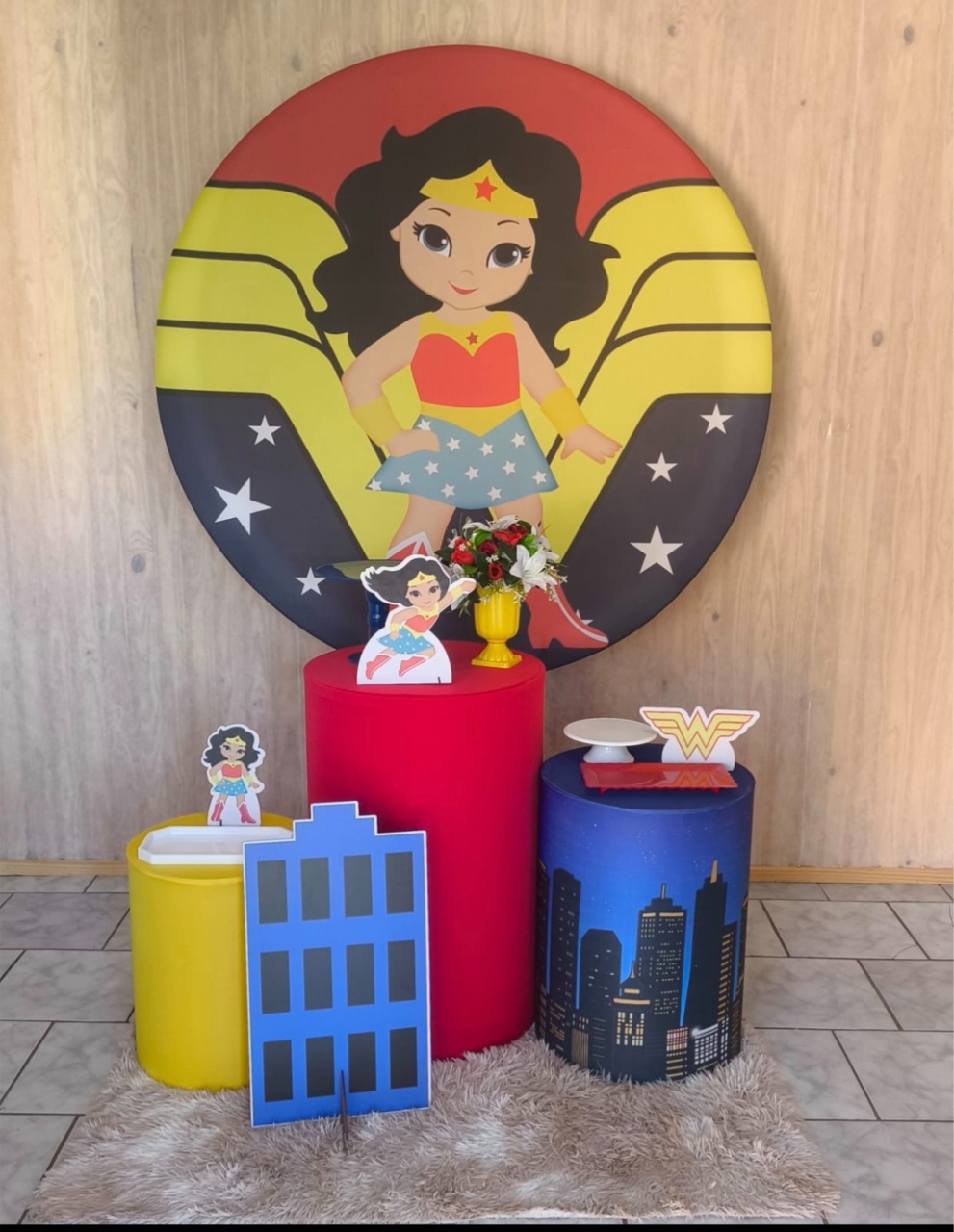 Kit Prata Mulher Maravilha - Malufestafacil