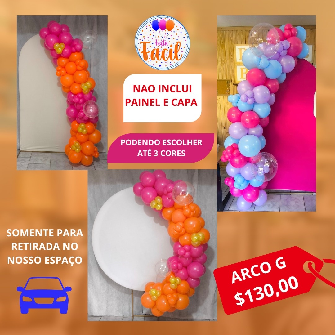 Arco de Balões Grande  - Malufestafacil