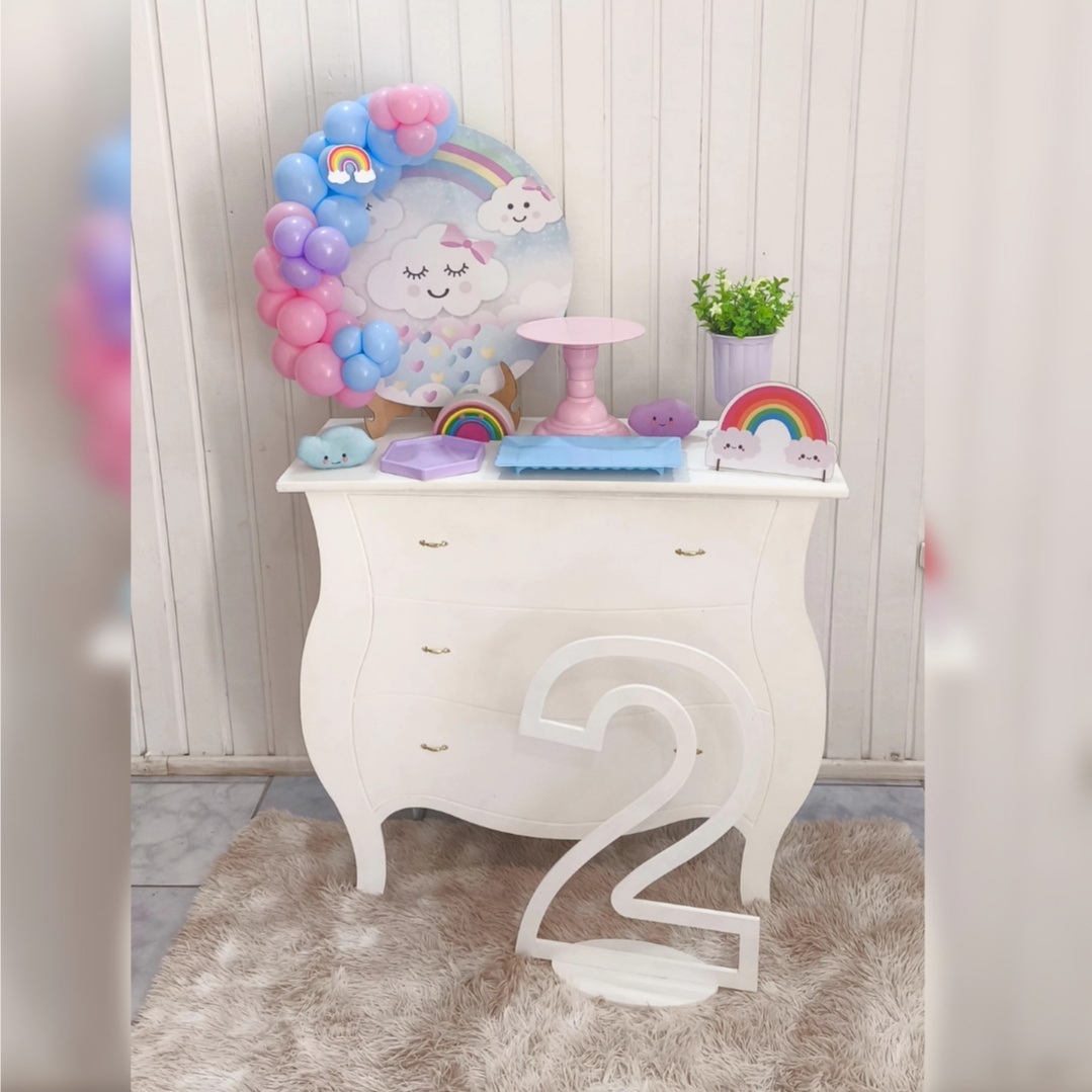 Mini Kit C/ Mesa Chuva de Amor - Malufestafacil