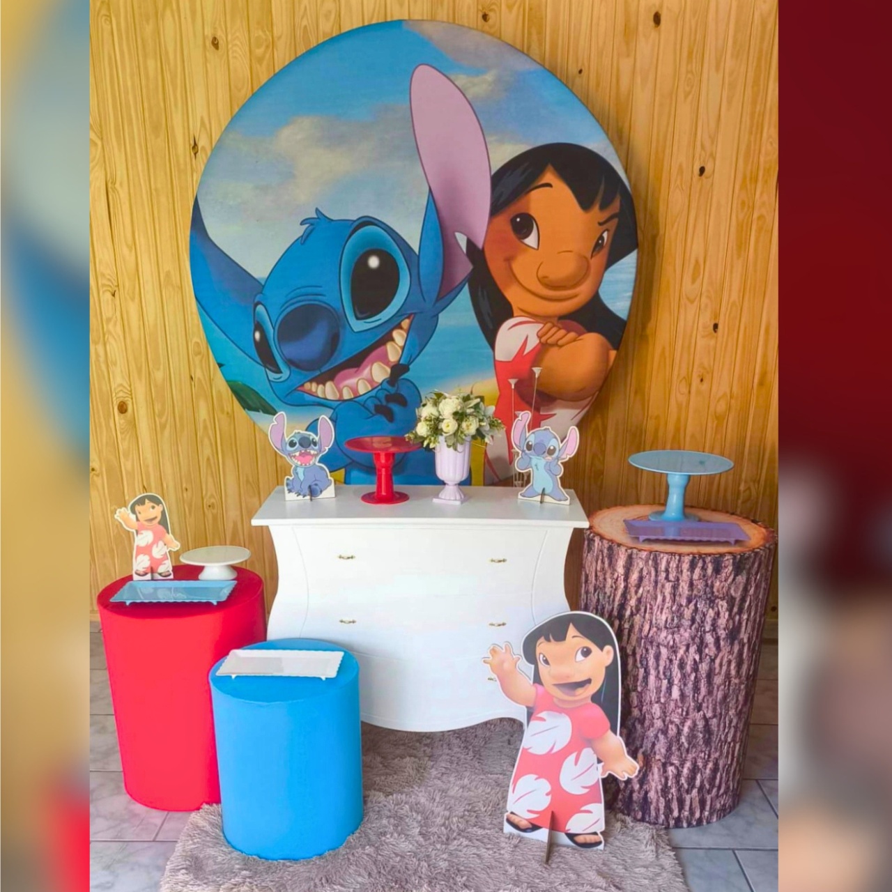 Kit Ouro Lilo E Stich  - Malufestafacil