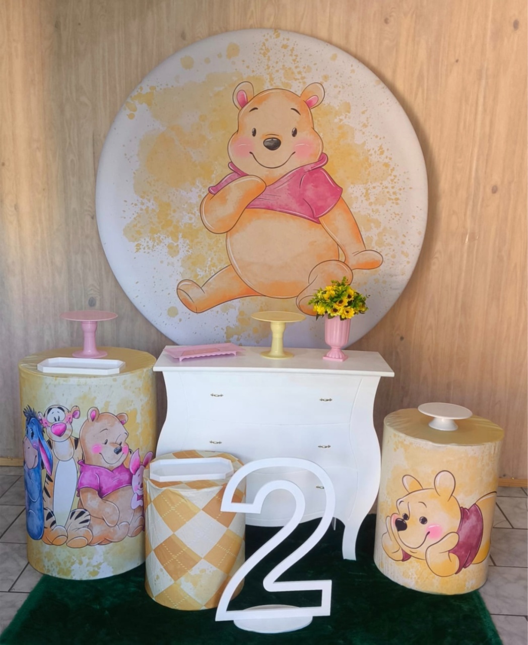 Kit Ouro Urso Pooh - Malufestafacil