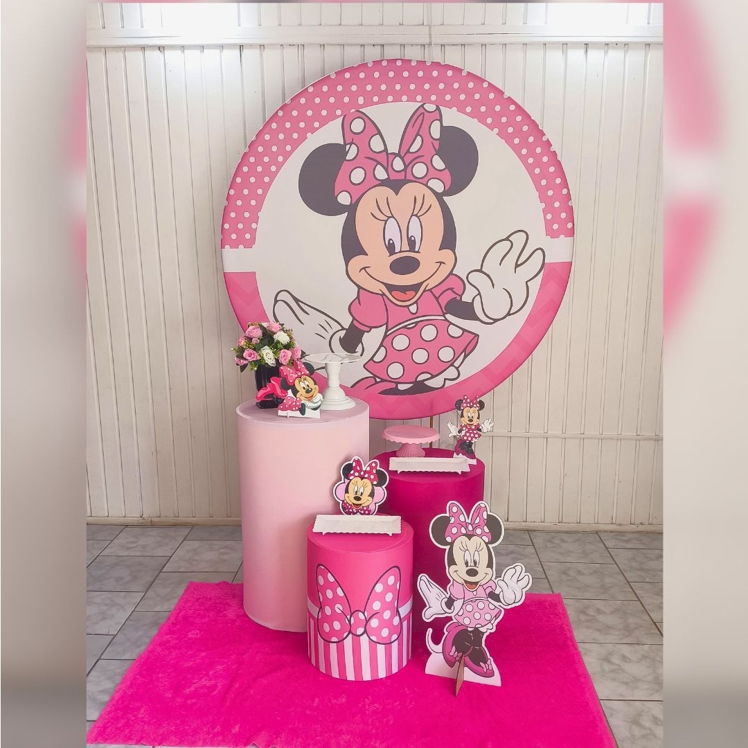 Kit Prata Minie Rosa - Malufestafacil