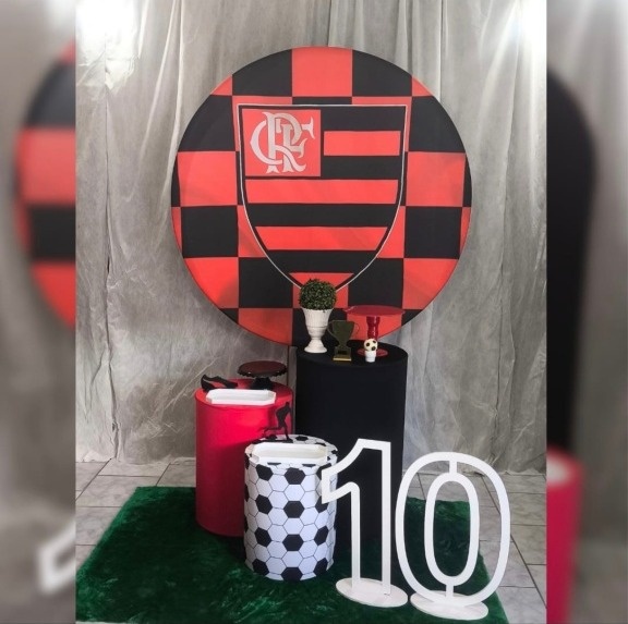 Kit Prata Flamengo   - Malufestafacil