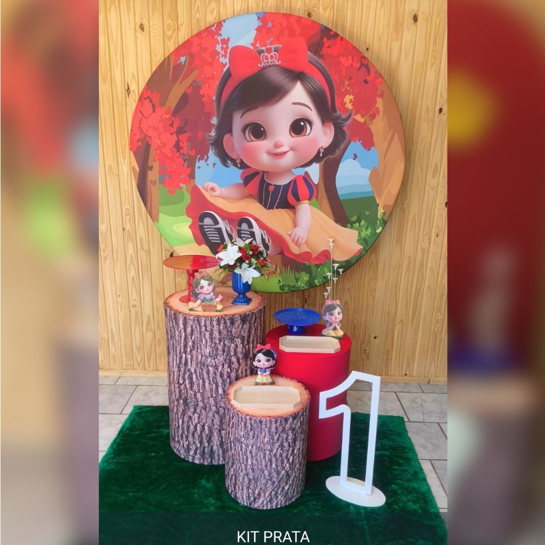 Kit Prata Branca de Neve - Malufestafacil