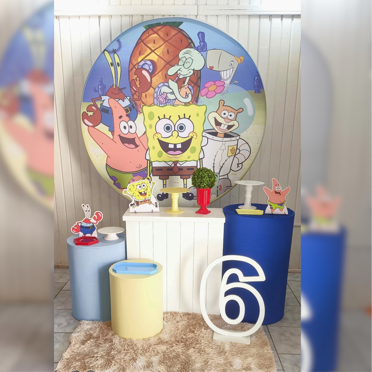 Kit Ouro Bob Esponja   - Malufestafacil