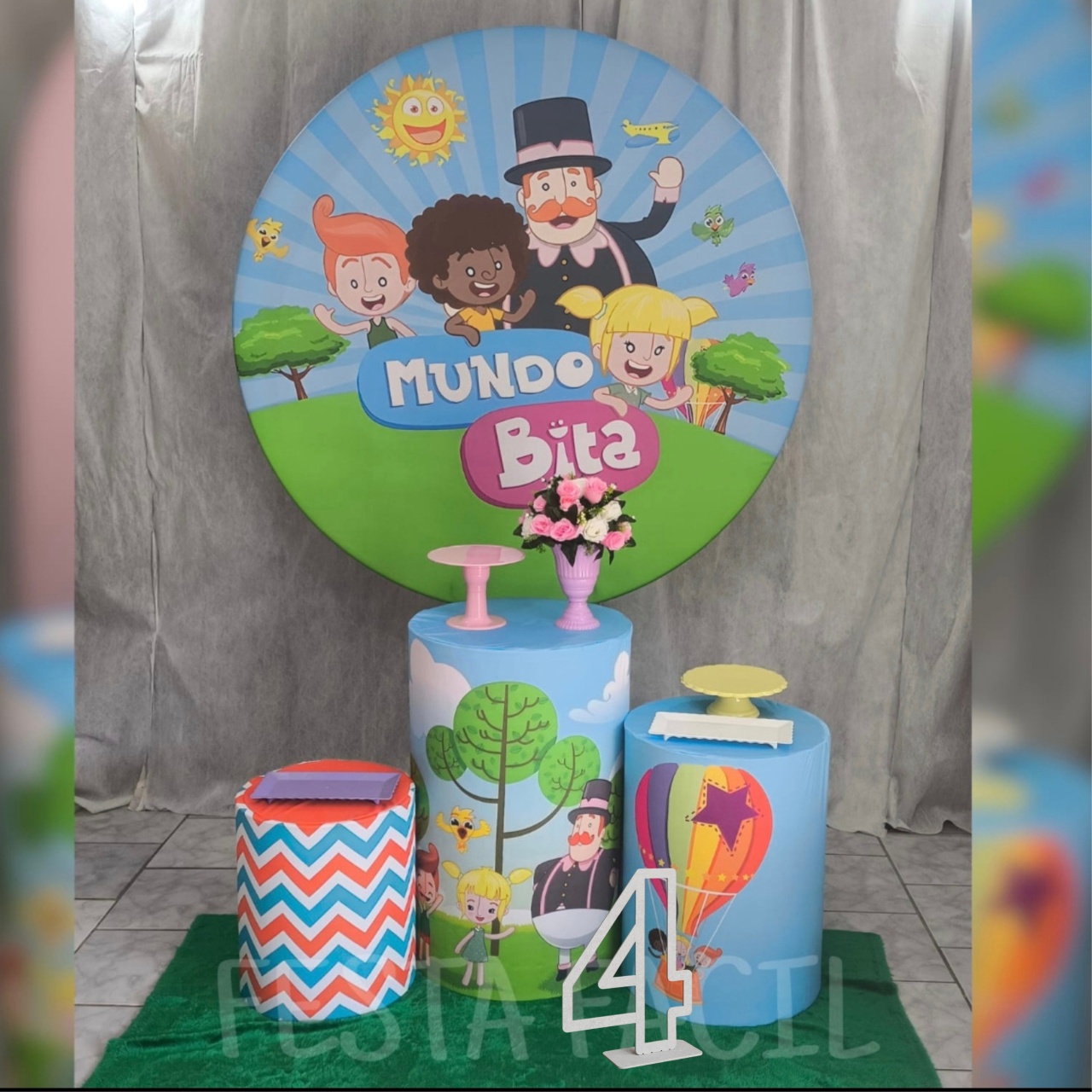 Kit Prata Mundo Bita   - Malufestafacil