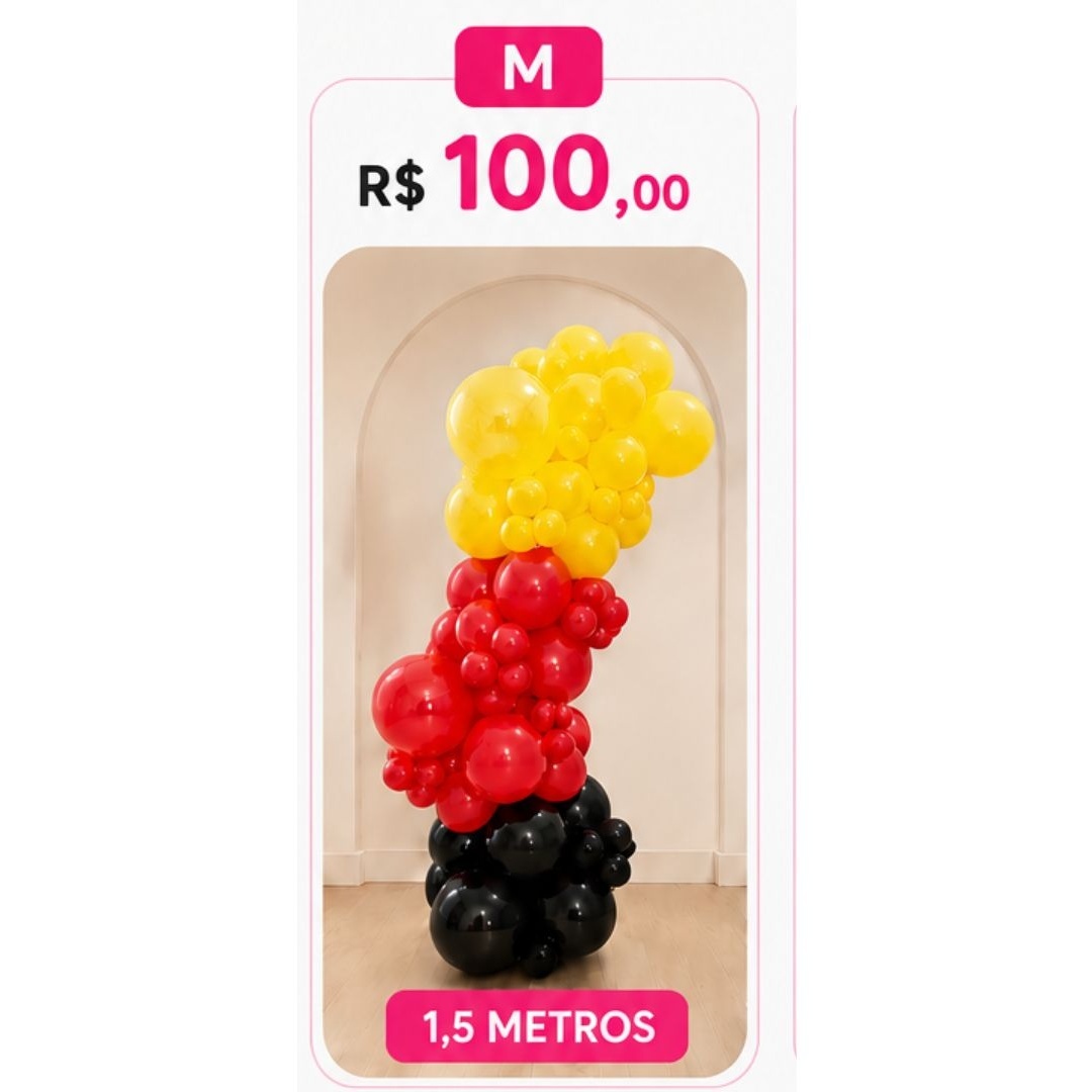 Arco de Balões Medio - Malufestafacil
