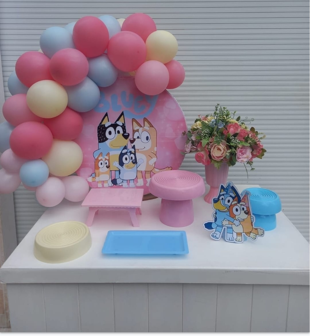 Kit Festa Na Mesa Bluey Menina - CARLINDAFESTAS