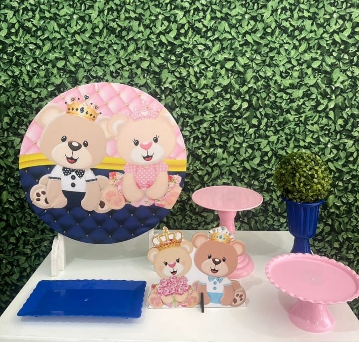 Mini Kit Chá Revelação Azul E Rosa  - Preciosa Festas