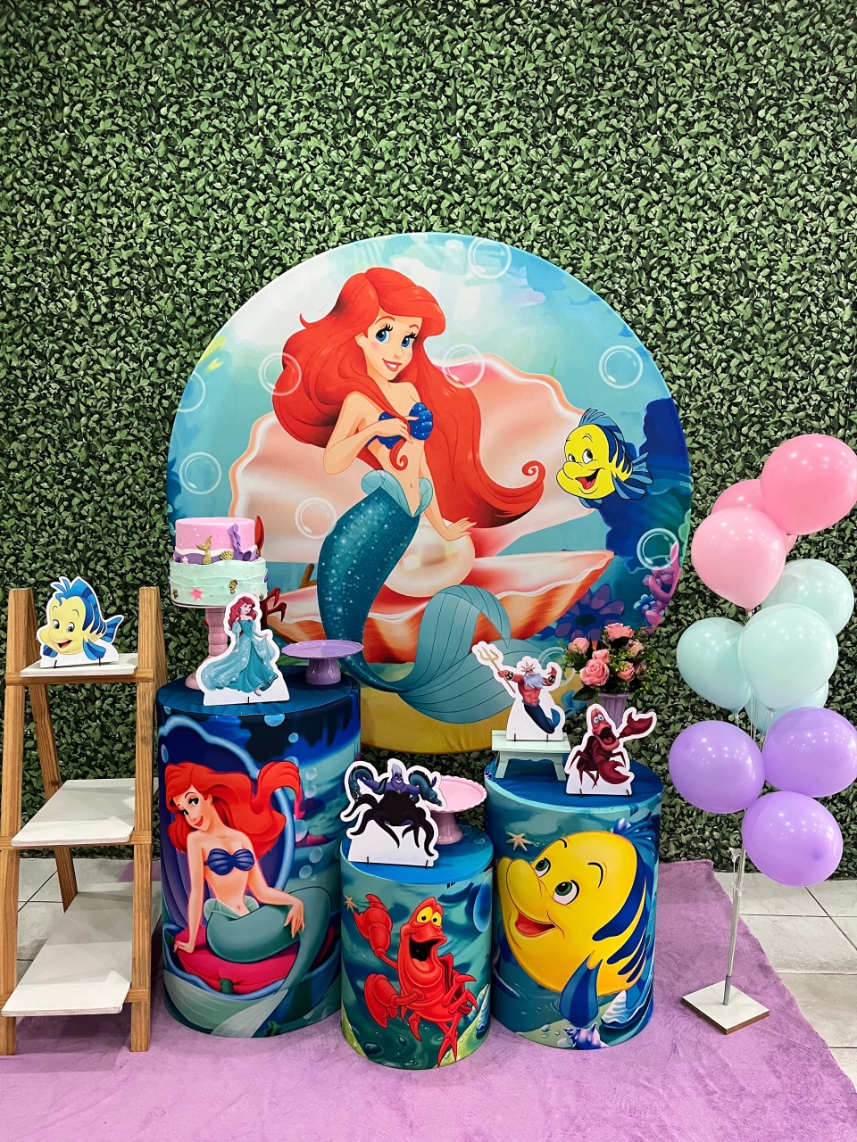 Pequena Sereia Prata  - Preciosa Festas
