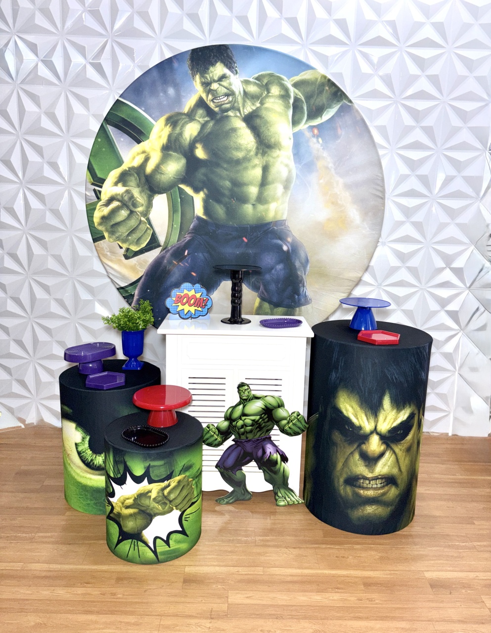 Kit Hulk - Prata (K-9258) - EncantAí