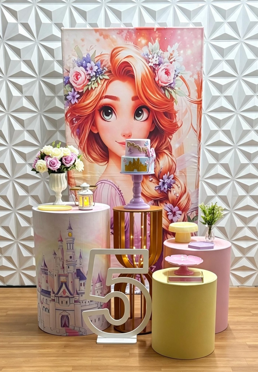 Kit Rapunzel - Prata (K-2848) - EncantAí