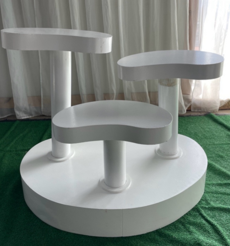 Trio Mesa Feijão Base Fixa - Brilhar Festas e Locações