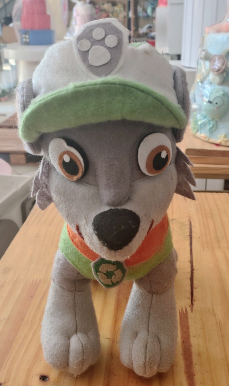 Personagem Feltro Rocky Patrulha Canina - Brilhar Festas e Locações