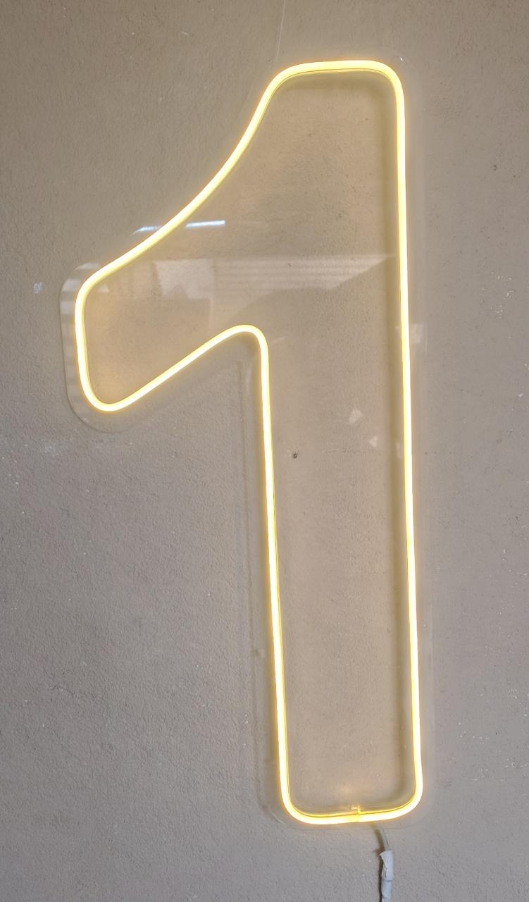 Numero 1 Led 60Cm - Brilhar Festas e Locações