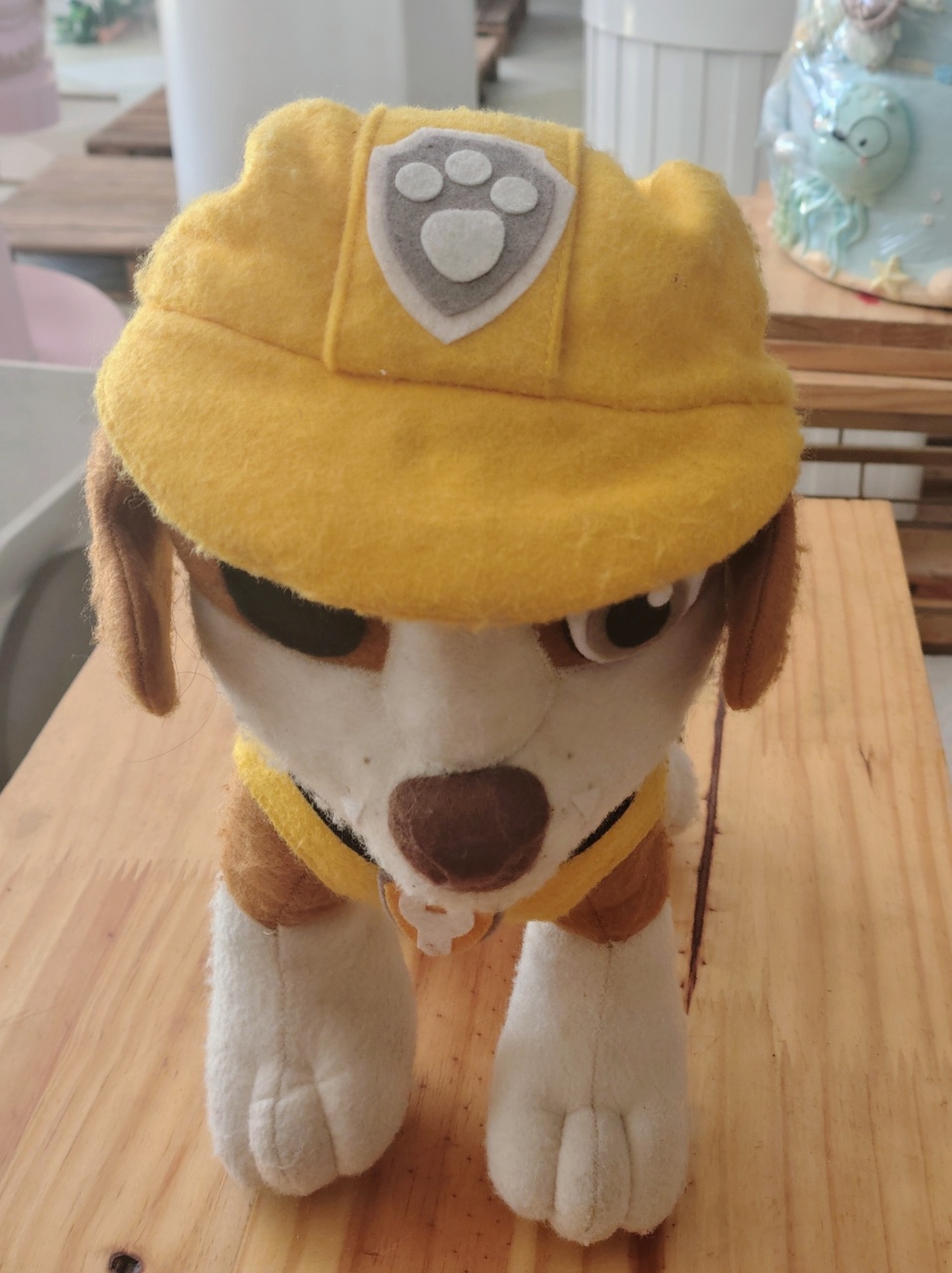 Personagem Feltro Rubble Patrulha Canina - Brilhar Festas e Locações