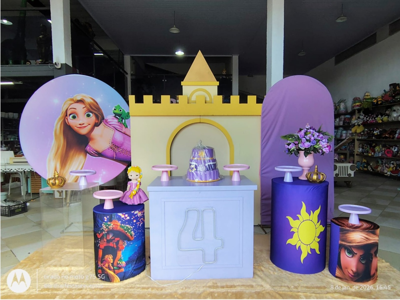 Kit Painel E Capas Rapunzel - Brilhar Festas e Locações