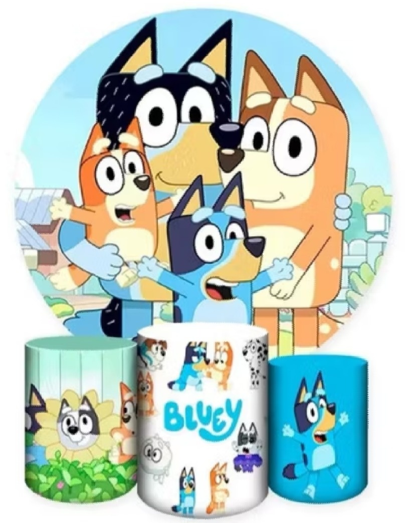 Kit Painel E Capas Bluey  - Brilhar Festas e Locações