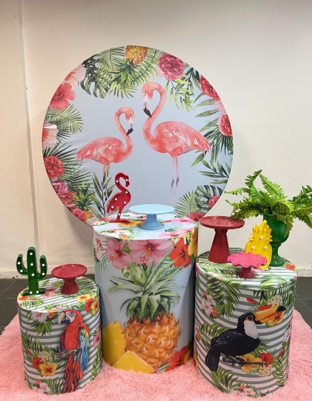 Kit Capas Flamingo - Brilhar Festas e Locações