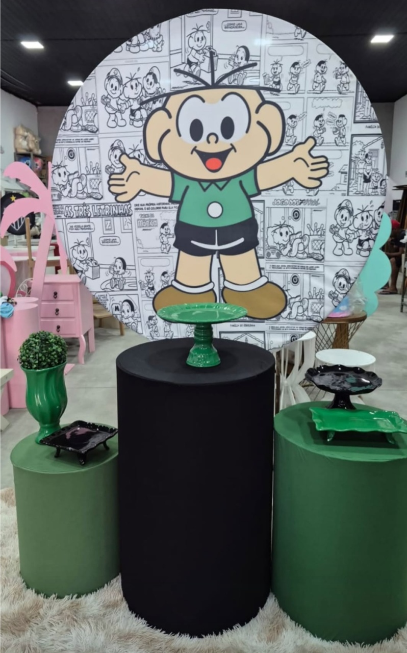 Kit Painel E Capas Cebolinha - Brilhar Festas e Locações