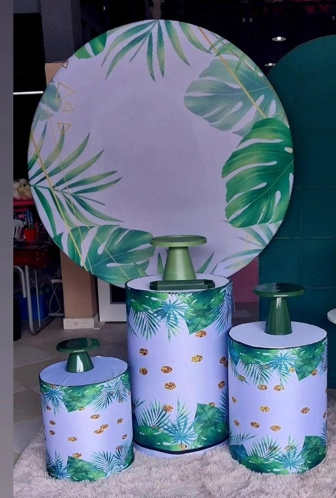 Kit Capas Floral Verde - Brilhar Festas e Locações