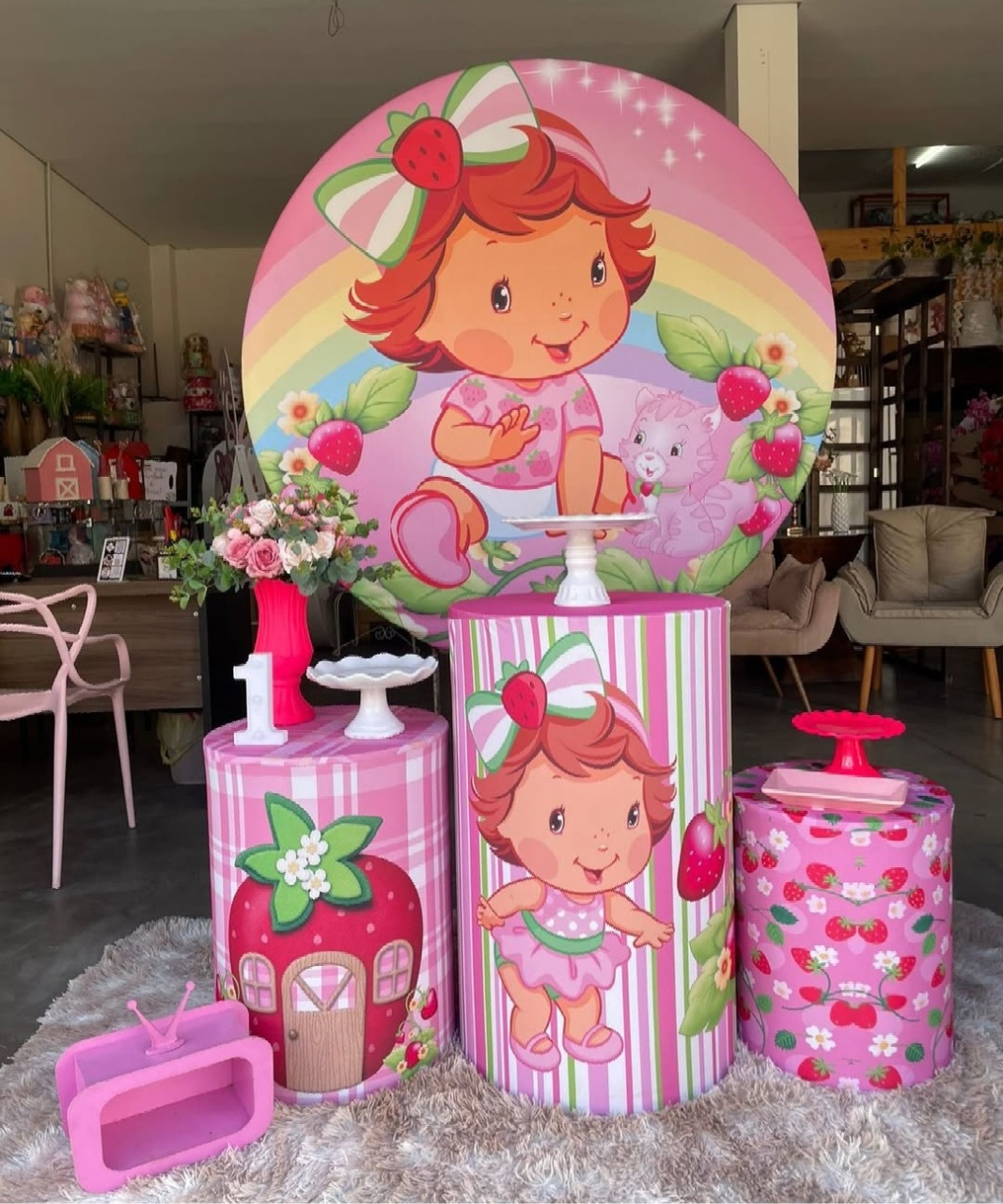 Kit Capas Moranguinho Baby - Brilhar Festas e Locações