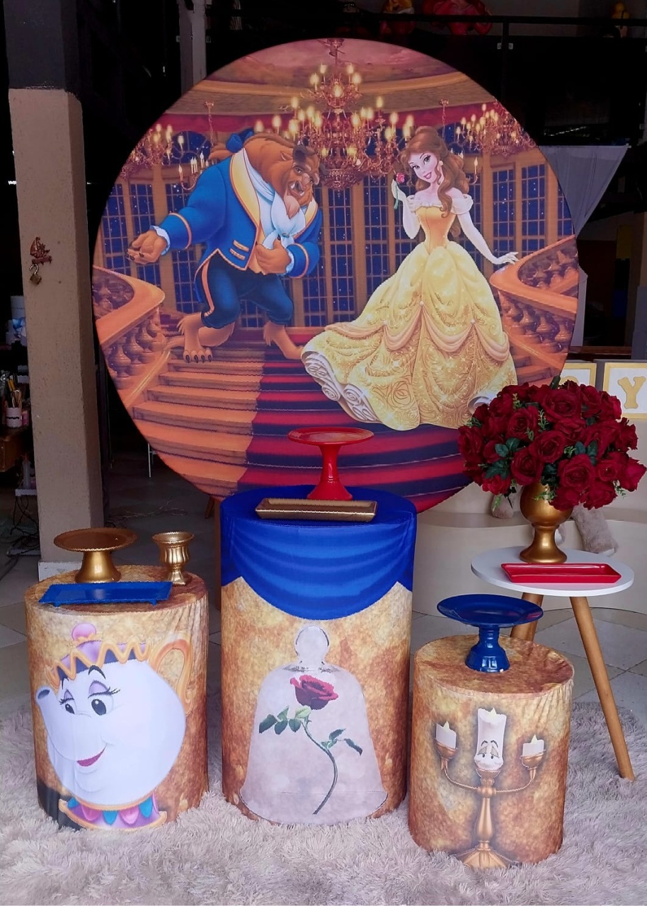 Kit Capas Bela E A Fera - Brilhar Festas e Locações